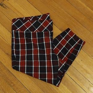 Plaid Crop Leggings